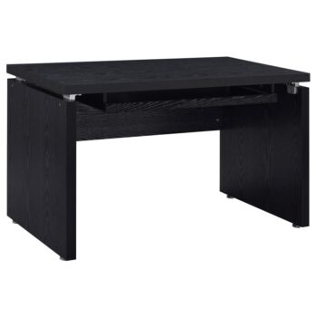 Russell Computer Desk with Keyboard Tray Black Oak by Coaster Furniture
