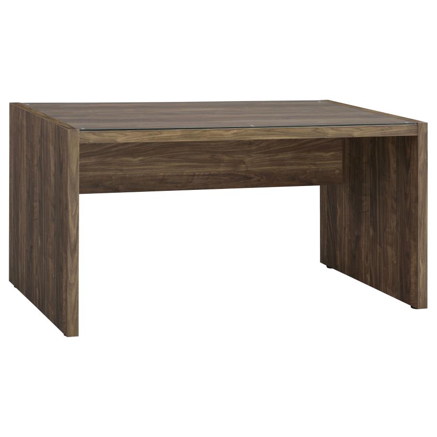 Luetta 59-inch Rectangular Writing Desk Aged Walnut by Coaster Furniture