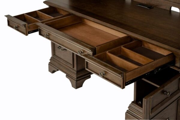 Hartshill Credenza with Hutch Burnished Oak 881283 By Coaster Furniture 16