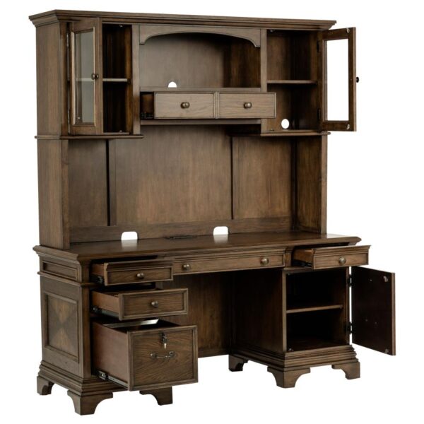 Hartshill Credenza with Hutch Burnished Oak 881283 By Coaster Furniture 13