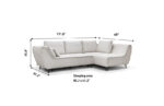 Beige Sectional Sofa Cocoli w/Bed p13610 By ESF Furniture 12