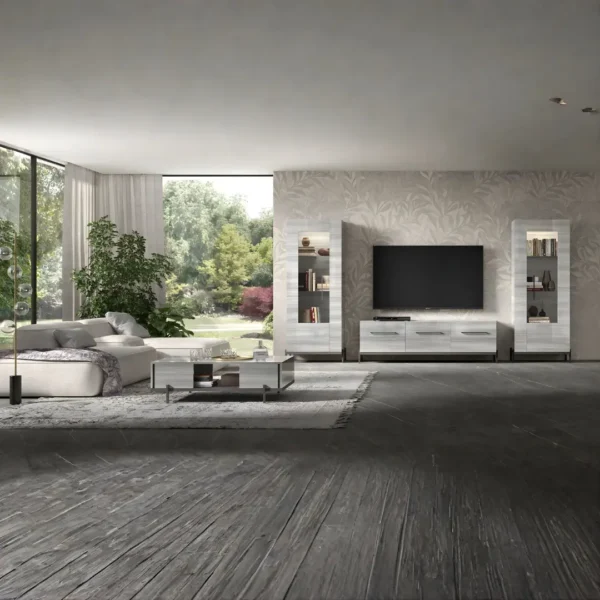 Gray Mia Entertainment Center