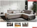 Light Gray Fabric Garda Sectional w/ Bed and Storage by ESF Furniture 20