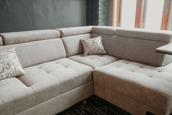 Light Gray Fabric Garda Sectional w/ Bed and Storage by ESF Furniture 14