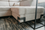 Light Gray Fabric Garda Sectional w/ Bed and Storage by ESF Furniture 23