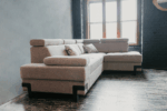 Light Gray Fabric Garda Sectional w/ Bed and Storage by ESF Furniture 26