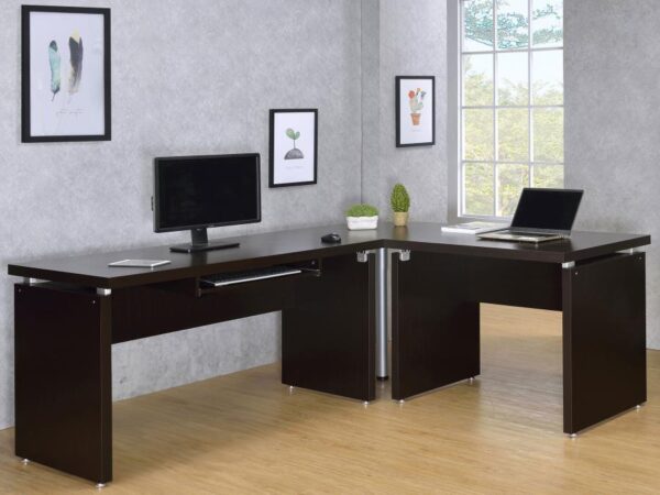 Skylar Extension Desk Cappuccino 800892 by Coaster Furniture 11