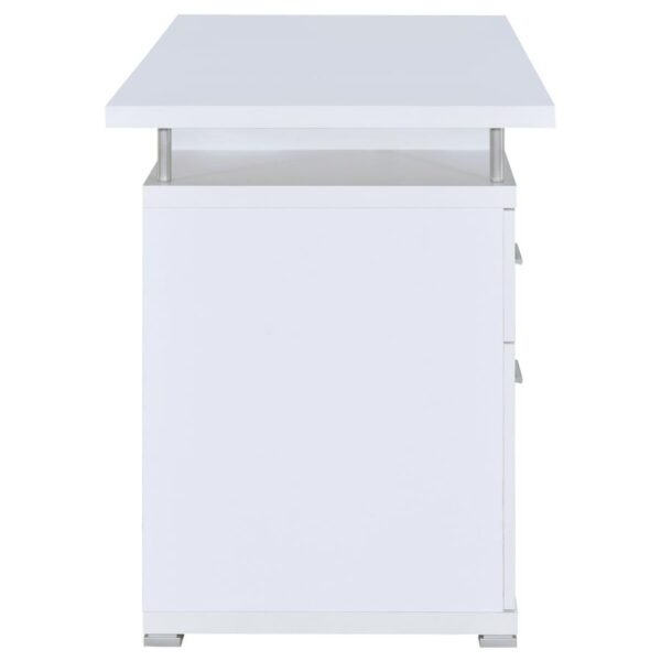 Tracy 2-drawer Computer Desk White 800108 by Coaster Furniture 13