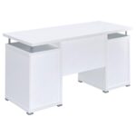 Tracy 2-drawer Computer Desk White 800108 by Coaster Furniture 22