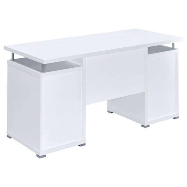 Tracy 2-drawer Computer Desk White 800108 by Coaster Furniture 14
