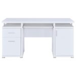 Tracy 2-drawer Computer Desk White 800108 by Coaster Furniture 23