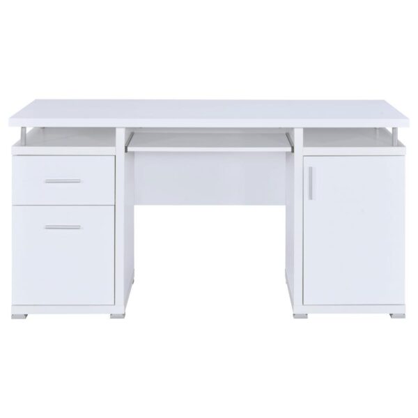 Tracy 2-drawer Computer Desk White 800108 by Coaster Furniture 15