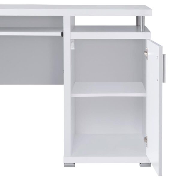 Tracy 2-drawer Computer Desk White 800108 by Coaster Furniture 16