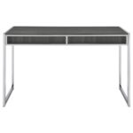 Wallice 2-drawer Writing Desk Weathered Grey and Chrome 801221 by Coaster Furniture Home Office Desks Mobilia Cleopatra 22 Wallice 2-drawer Writing Desk Weathered Grey and Chrome 801221 by Coaster Furniture 22