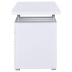 Brennan 3-drawer Office Desk White 800325 by Coaster Furniture Home Office Desks Mobilia Cleopatra 17 Brennan 3-drawer Office Desk White 800325 by Coaster Furniture 17