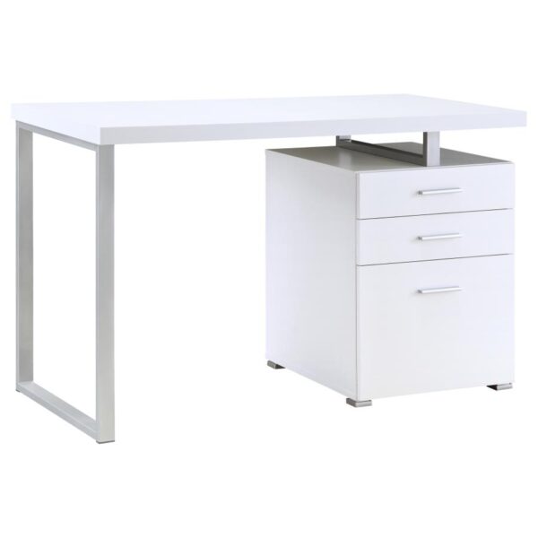 Brennan 3-drawer Office Desk White 800325 by Coaster Furniture 12