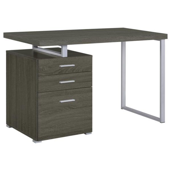 3-drawer Brennan Office Desk Weathered Grey 800520 by Coaster Furniture 13