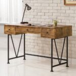 Analiese 3-drawer Writing Desk Antique Nutmeg and Black 801541 by Coaster Furniture Home Office Desks Mobilia Cleopatra 22 Analiese 3-drawer Writing Desk Antique Nutmeg and Black 801541 by Coaster Furniture 22
