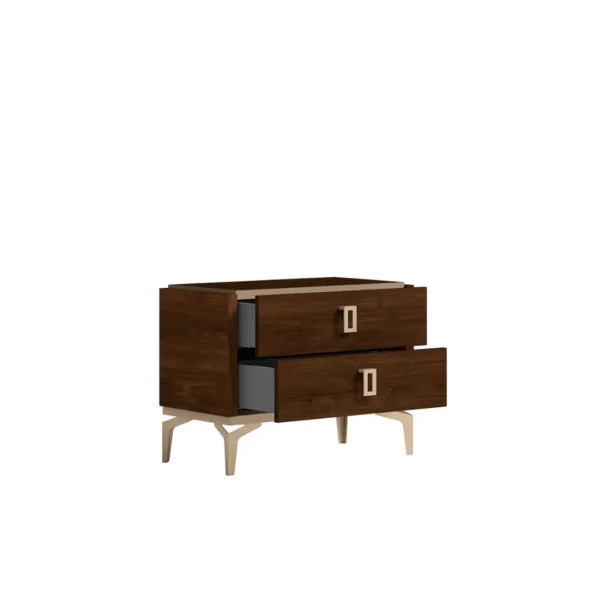 Tobacco Walnut Eva Nightstand By ESF Furniture - Image 2