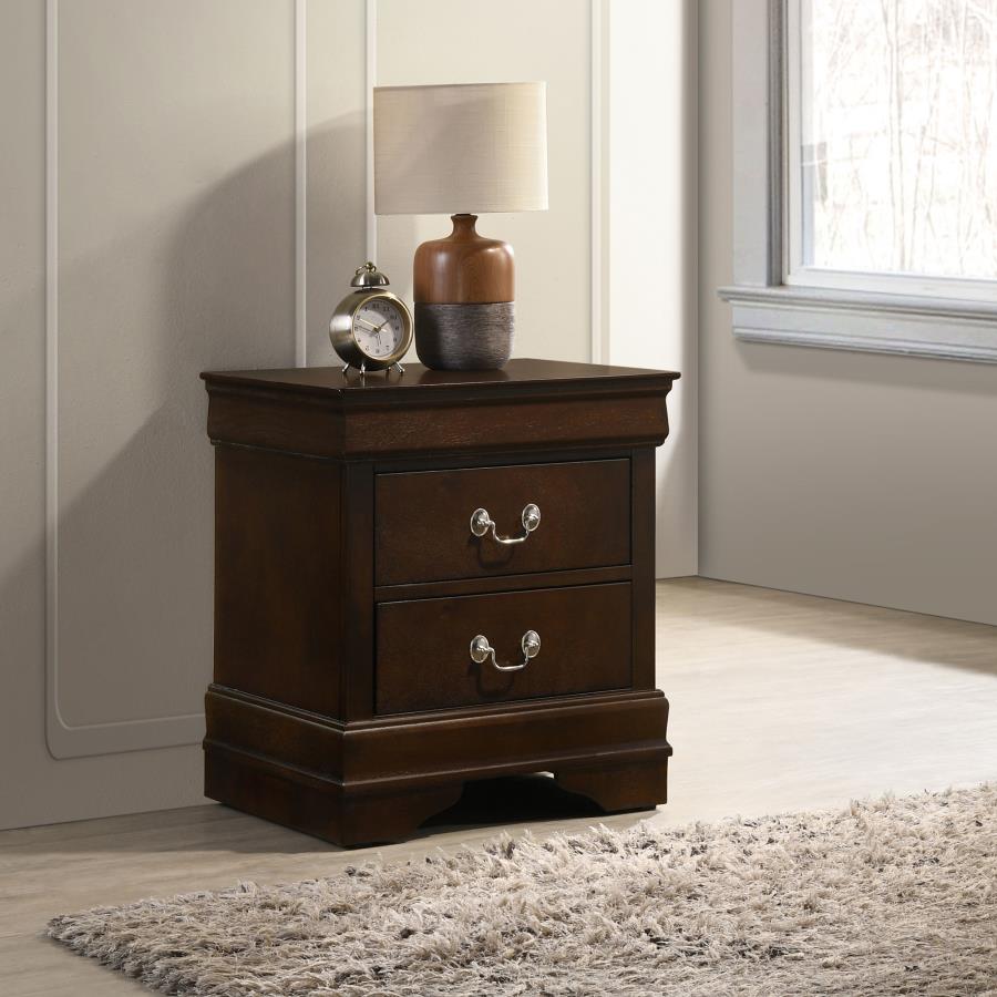 Louis Philippe 2-drawer Nightstand Cappuccino 202412 By Coaster Furniture