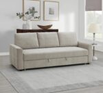 Beige Fabric Haran Sofa W/Sleeper LV03130 By ACME Luxury Sofas Mobilia Cleopatra 15 Beige Fabric Haran Sofa W/Sleeper LV03130 By ACME 15