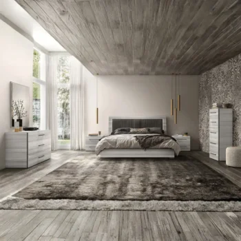 Gray Mia Bedroom with Light
