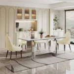 DT511 Modern Tempered Glass Dining Table by Artisan Furniture Luxury Dining Tables Mobilia Cleopatra 21 DT511 Modern Tempered Glass Dining Table by Artisan Furniture 21