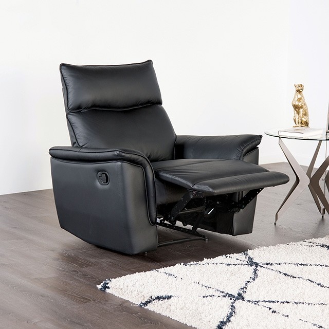 Bienne Recliner Chair FM69002BK-CH-M By Furniture Of America