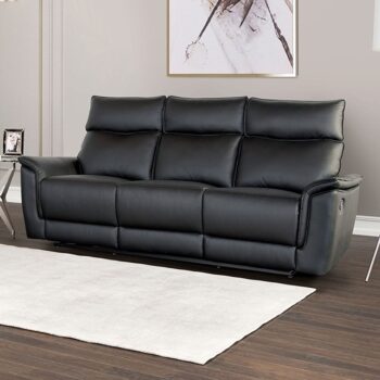 Bienne Sofa Manual Recliner FM69002BK-SF-M By Furniture Of America