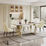 DT511 Modern Tempered Glass Dining Table by Artisan Furniture Luxury Dining Tables Mobilia Cleopatra 22 DT511 Modern Tempered Glass Dining Table by Artisan Furniture 22