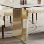 DT511 Modern Tempered Glass Dining Table by Artisan Furniture Luxury Dining Tables Mobilia Cleopatra 23 DT511 Modern Tempered Glass Dining Table by Artisan Furniture 23