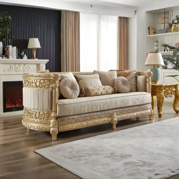 Victorian 3Pc Sofa Set HD-9023 By Homey Design - Image 3