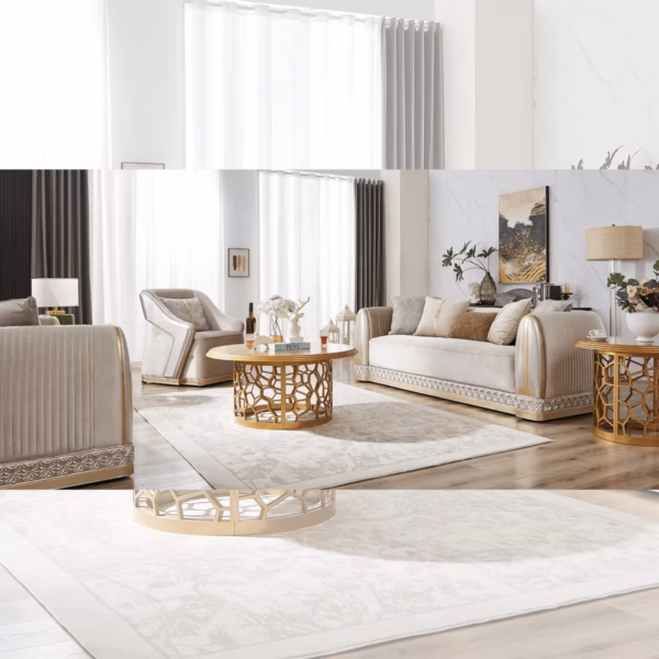 Tufted Sofa Set HD-9022 By Homey Design 6