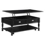Black Sanders Collection Lift Top Cocktail Table with Casters By Homelegance Sofa Tables Mobilia Cleopatra 15 Black Sanders Collection Lift Top Cocktail Table with Casters By Homelegance 15