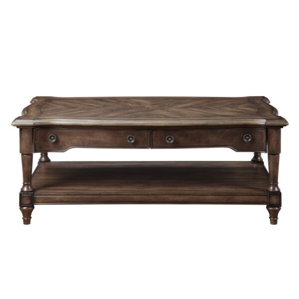 Heath Court Collection Cocktail Table w/Drawers By Homelegance 8