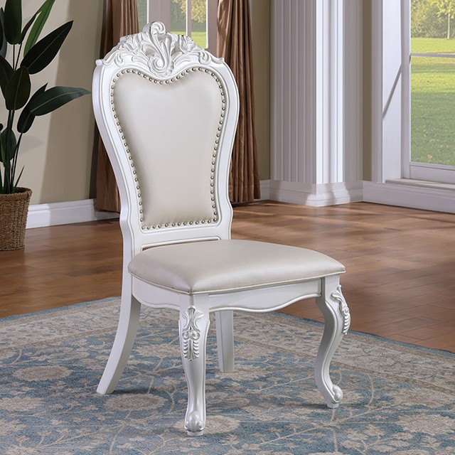 Manzanita Side Chair FM3261WH-SC-2PK By Furniture Of America