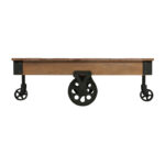 Rustic poplar finish and rustic black metal Factory Collection By Homelegance Sofa Tables Mobilia Cleopatra 23 Rustic poplar finish and rustic black metal Factory Collection By Homelegance 23