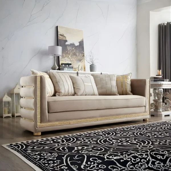 Victorian 3Pc Sofa Set HD-9040 By Homey Design - Image 2