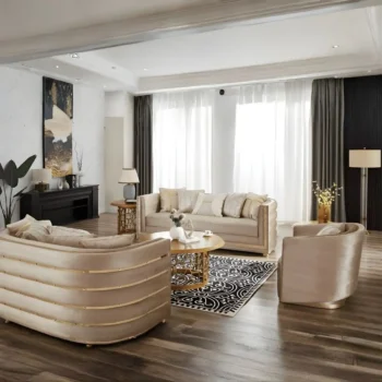 Luxury Velvet Loveseat HD-9040 By Homey Design