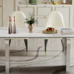 DT511 Modern Tempered Glass Dining Table by Artisan Furniture - Image 4