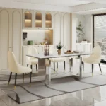 DT511 Modern Tempered Glass Dining Table by Artisan Furniture