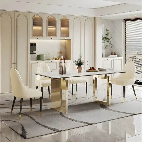 DT511 Modern Tempered Glass Dining Table by Artisan Furniture - Image 5