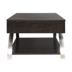 2-tone finish: espresso finish and brushed chrome metal Tioga Collection lift top cocktail table 4pc casters By Homelegance Luxury Coffee Tables Mobilia Cleopatra 16 2-tone finish: espresso finish and brushed chrome metal Tioga Collection lift top cocktail table 4pc casters By Homelegance 16