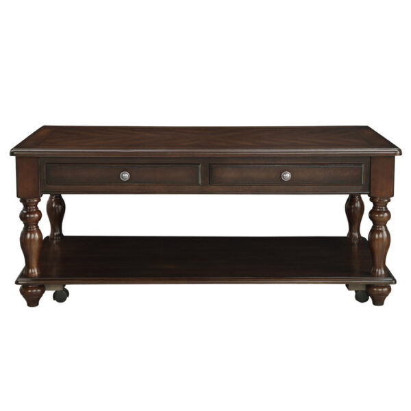 Espresso Lovington Collection Coffee table set By Homelegance 8