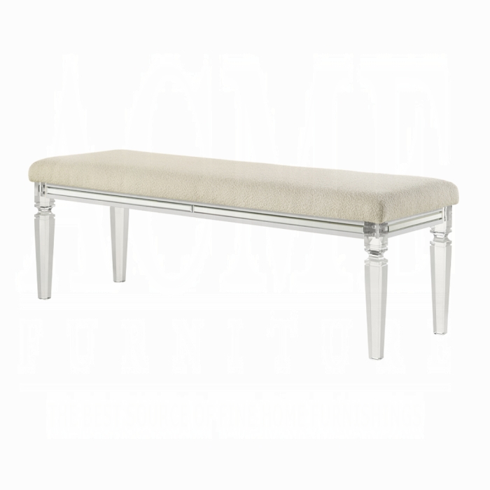 Pearl White Tarian Bench BD02322 by ACME
