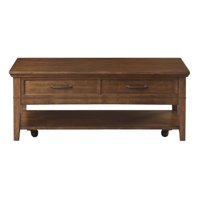 Walnut Whitley Collection Coffee table By Homelegance