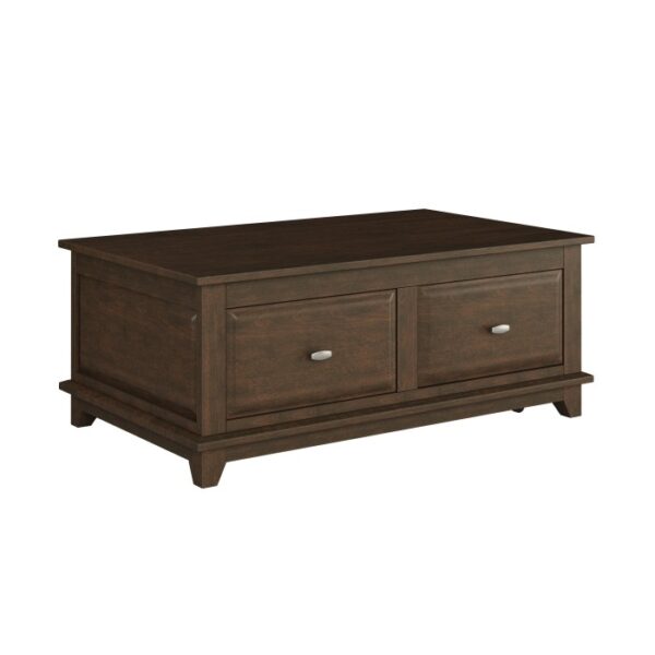 Brown Minot Collection Coffee table By Homelegance 10