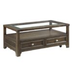Auburn Collection Glass top Cocktail Coffee table With Casters By Homelegance Luxury Coffee Tables Mobilia Cleopatra 10 Auburn Collection Glass top Cocktail Coffee table With Casters By Homelegance 10