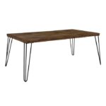 Rustic oak and black Kellson Collection Cocktail Coffee table With Casters By Homelegance Luxury Coffee Tables Mobilia Cleopatra 15 Rustic oak and black Kellson Collection Cocktail Coffee table With Casters By Homelegance 15