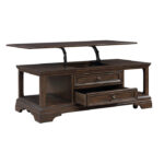 Espresso Rectangular Lift Top Cocktail Table with Casters By Homelegance Luxury Coffee Tables Mobilia Cleopatra 17 Espresso Rectangular Lift Top Cocktail Table with Casters By Homelegance 17